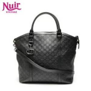 Gucci GGssima Leather Shoulder Bag Black